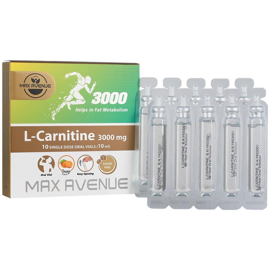 ال کارنیتین 3000 میلی گرم مکس اونیو ویال خوراکی
