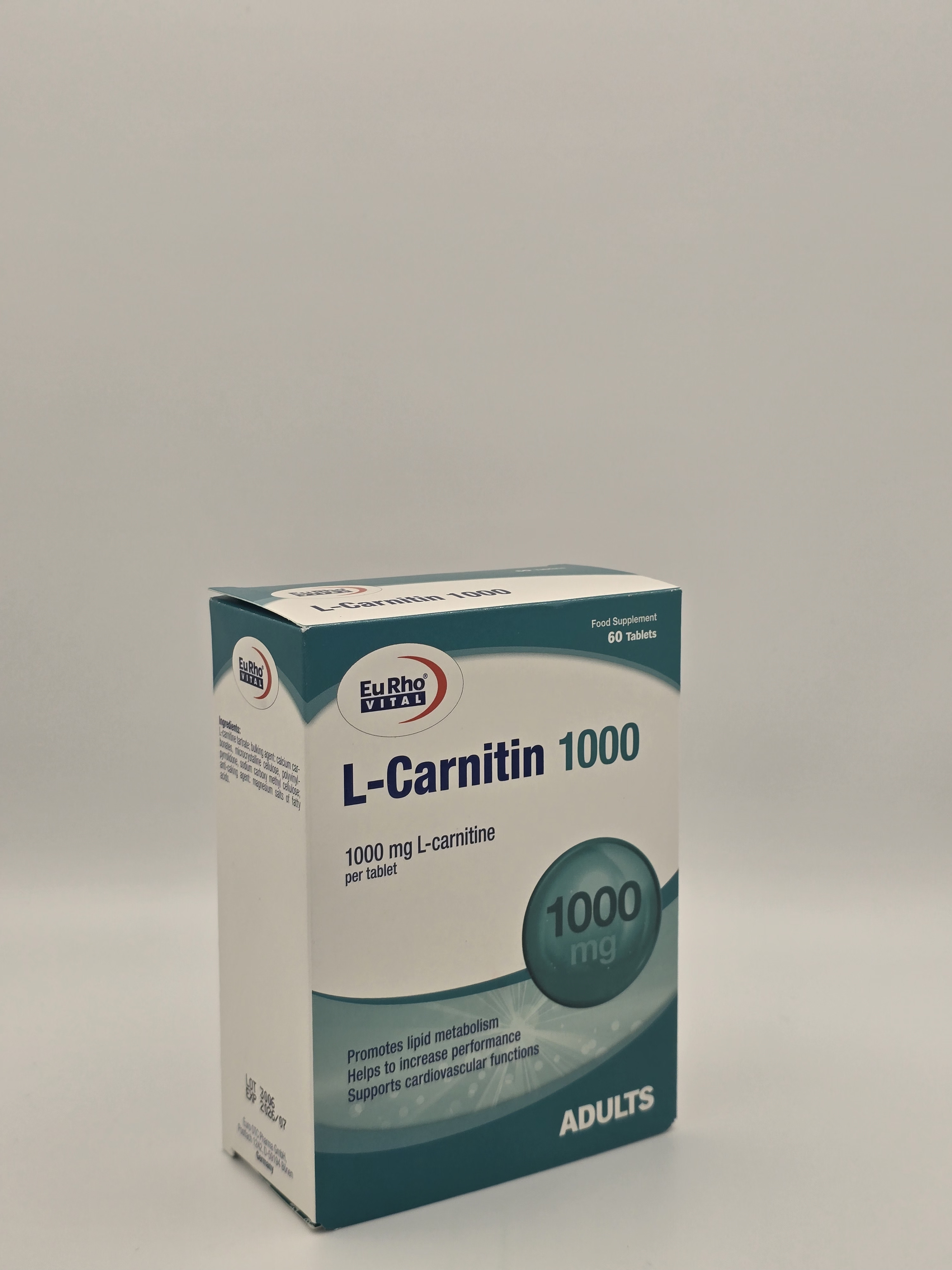 ال کارنیتین 1000 میلی گرم یوروویتال 